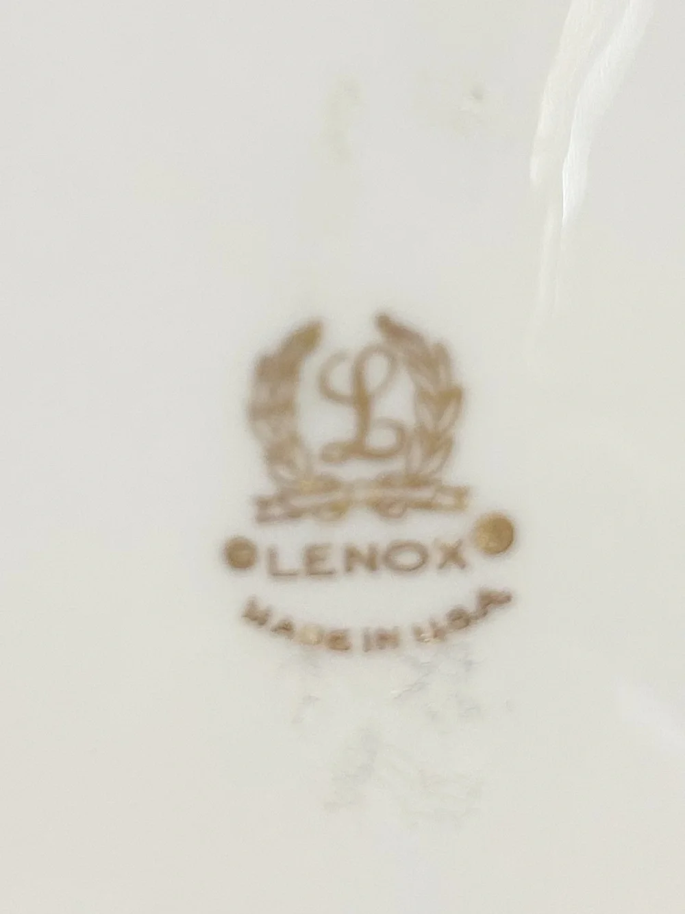 Vintage Lenox Ivory Porcelain Reticulated Openwork Bowl With Gold Trim Made-USA